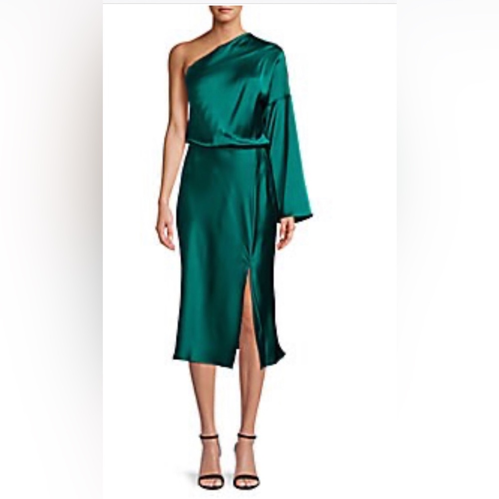 NWT one shoulder satin dress